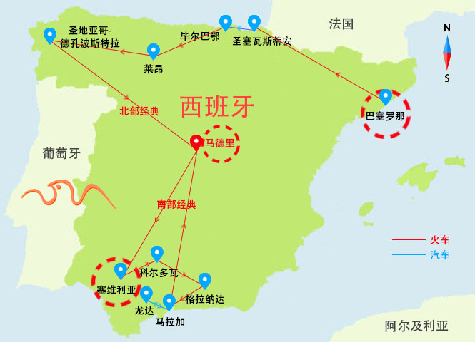 西班牙北部巴斯克海岸线13日经典半自助游